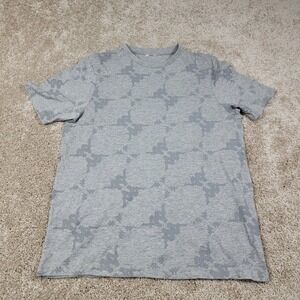 Kappa T-Shirt All‎ Over Print Logo Short Sleeve Gray Mens Sz Medium
